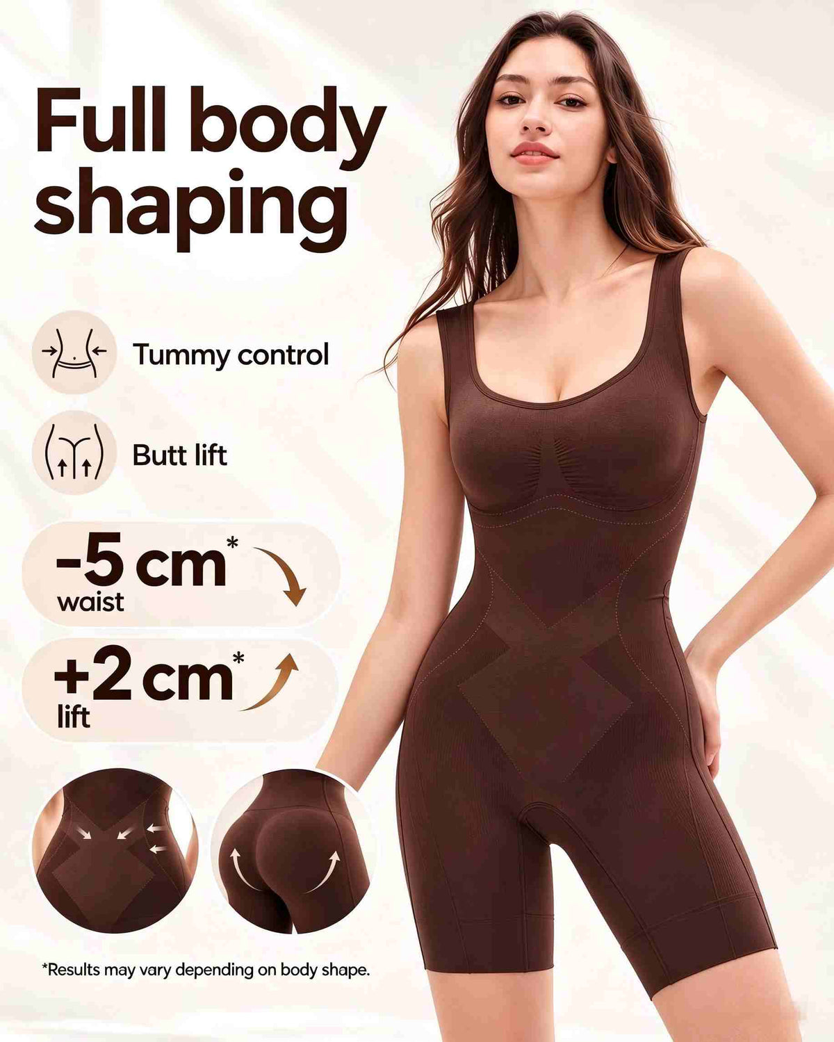 Women's Sculpting Bodysuit – Tummy Control, Butt Lift & Easy Rear Opening