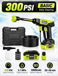 Cordless Pressure Washer – 1000 PSI, 6-in-1 Nozzle & 30-Min Runtime