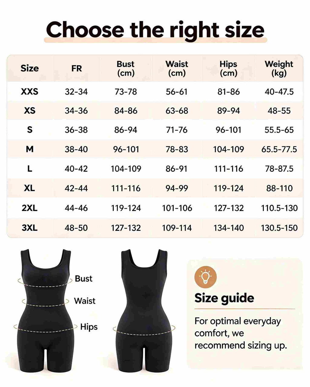 Women's Sculpting Bodysuit – Tummy Control, Butt Lift & Easy Rear Opening