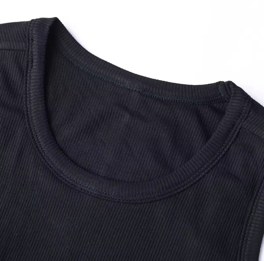 Curved Hem Crop Tank