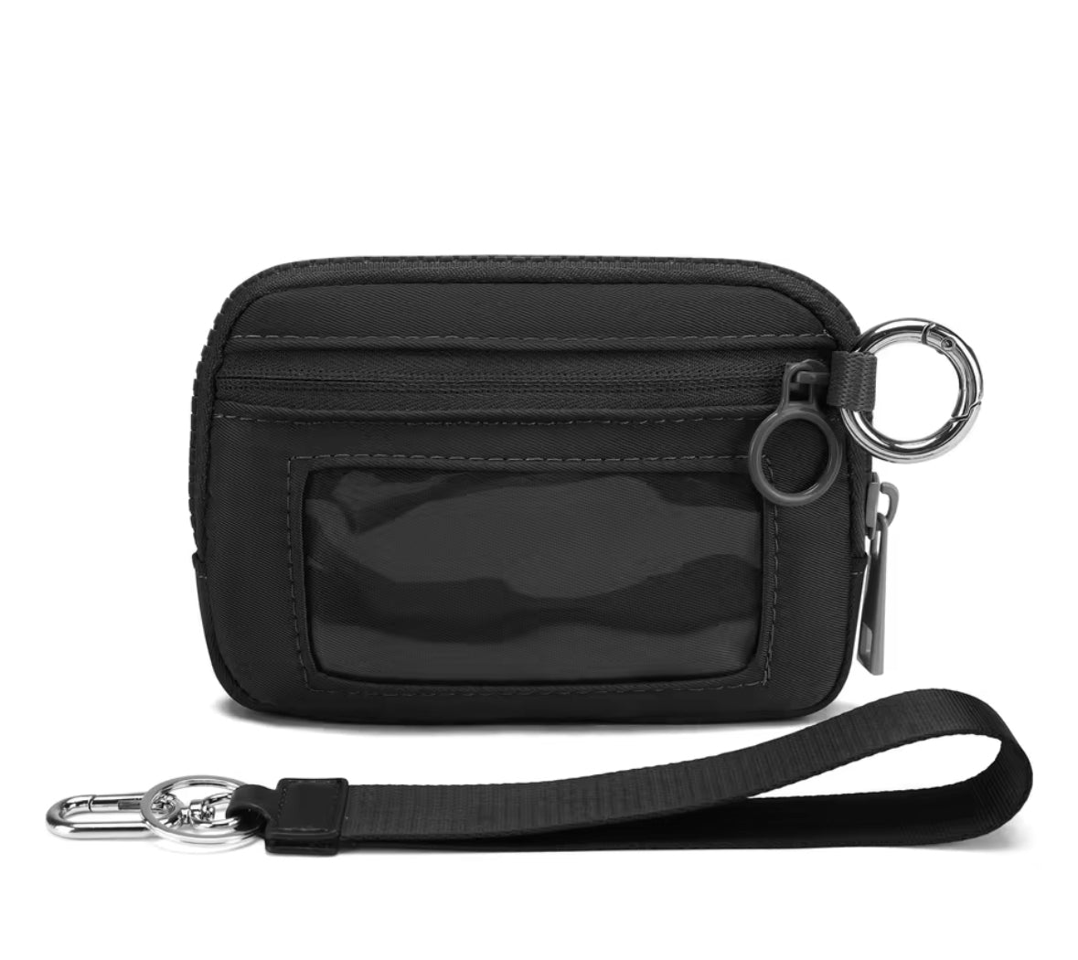 Mini Card Holder Wristlet Keychain Pouch