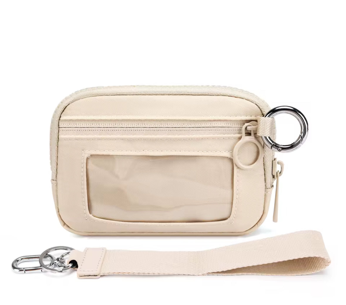 Mini Card Holder Wristlet Keychain Pouch