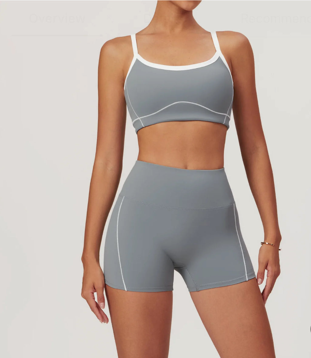 High Impact Sports Bra Color Contrast