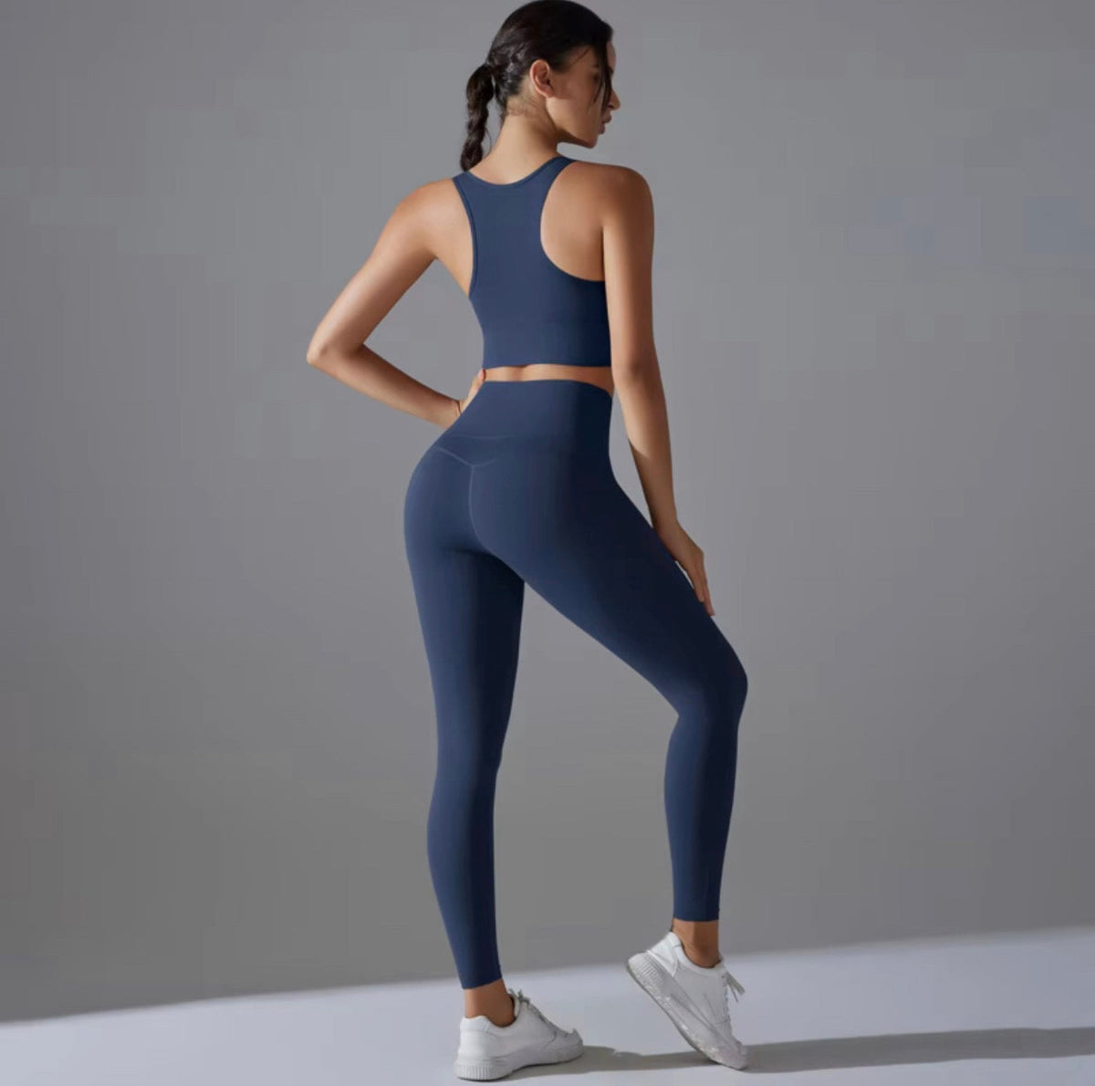 Peach Contour Crop Leggings