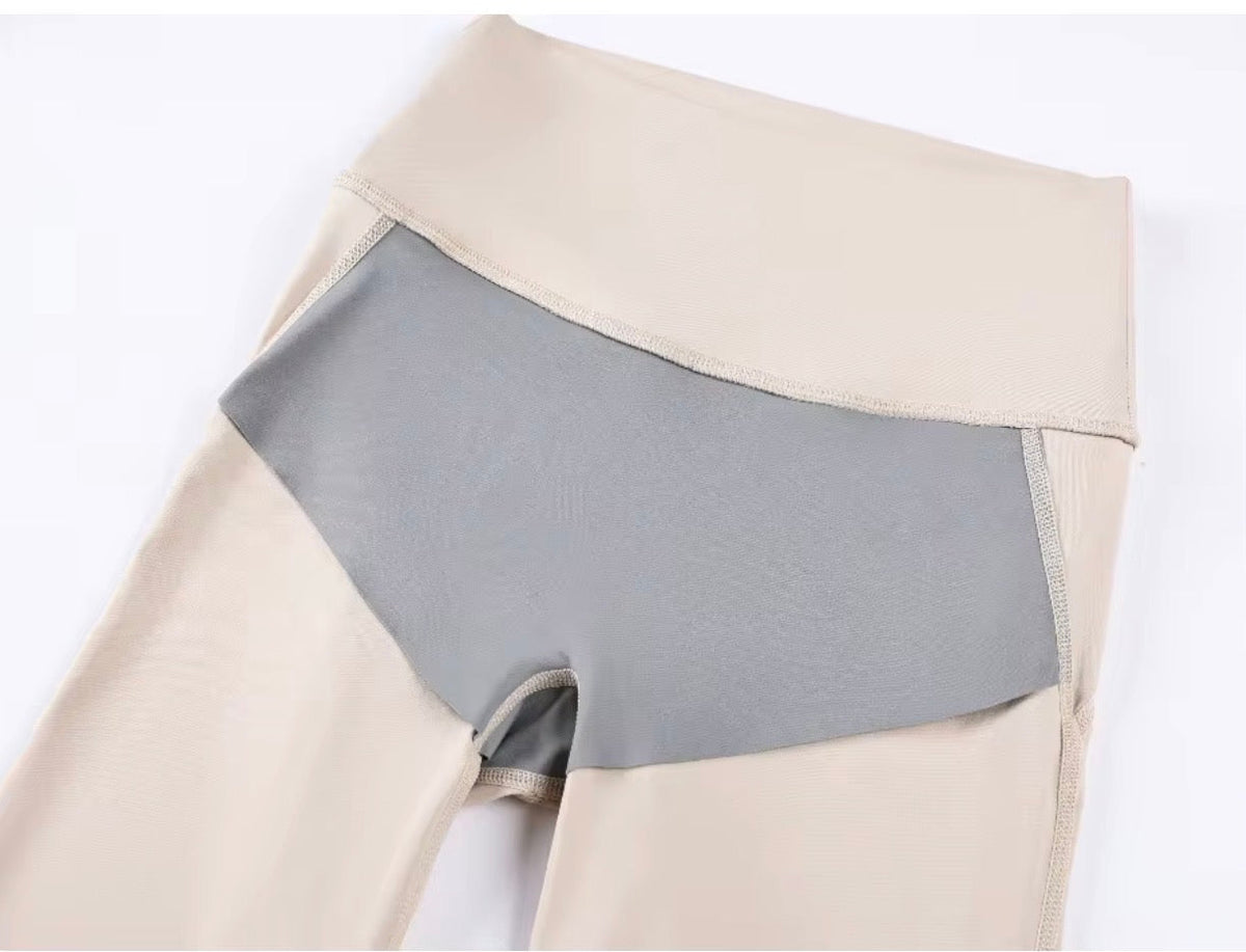 Peach Contour Crop Leggings