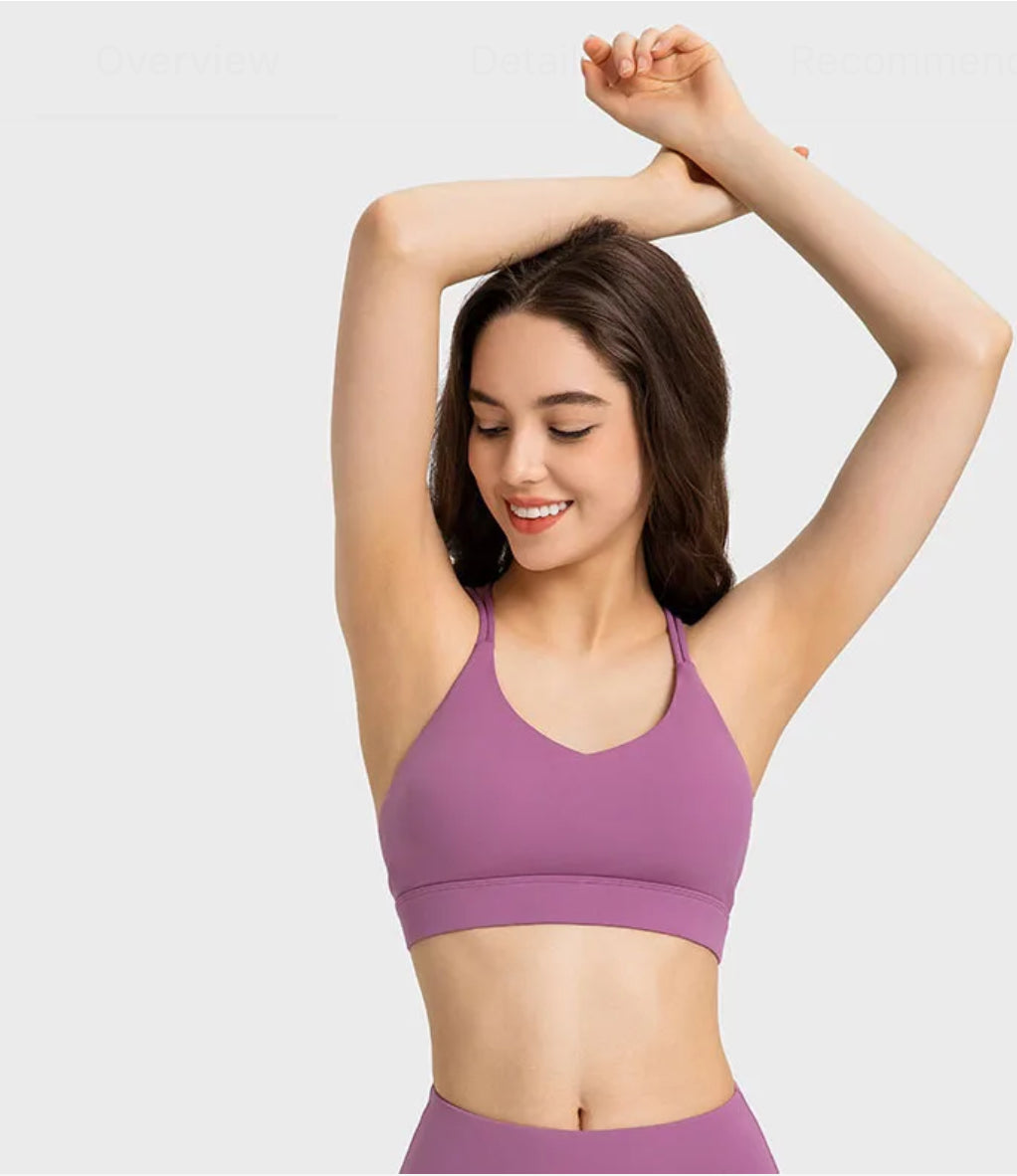 Slim Strap Push Up  Bra