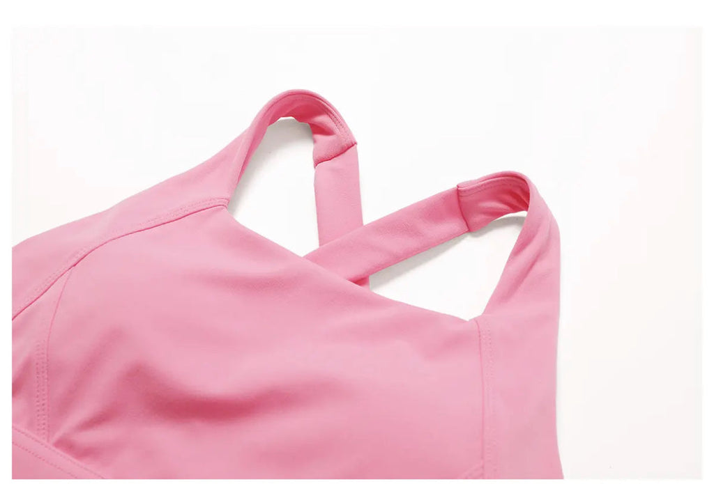 Full Cover Cross Back Sports Bra