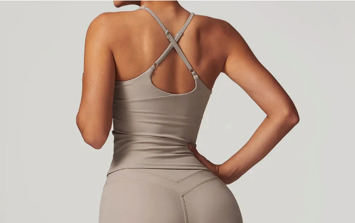 Cross Adjustable Straps Padded Top