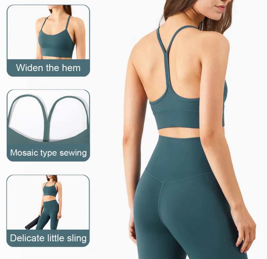Y CrossBack Compression Sports Bra