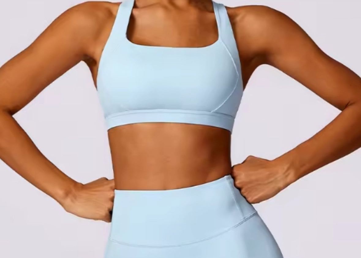 Full Cover Cross Back Sports Bra
