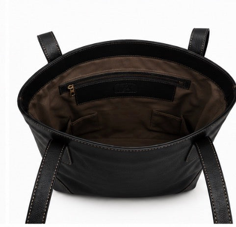Classic Luxe Leather Tote Bag