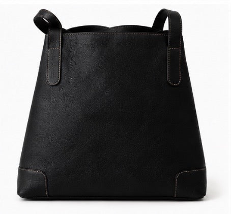 Classic Luxe Leather Tote Bag