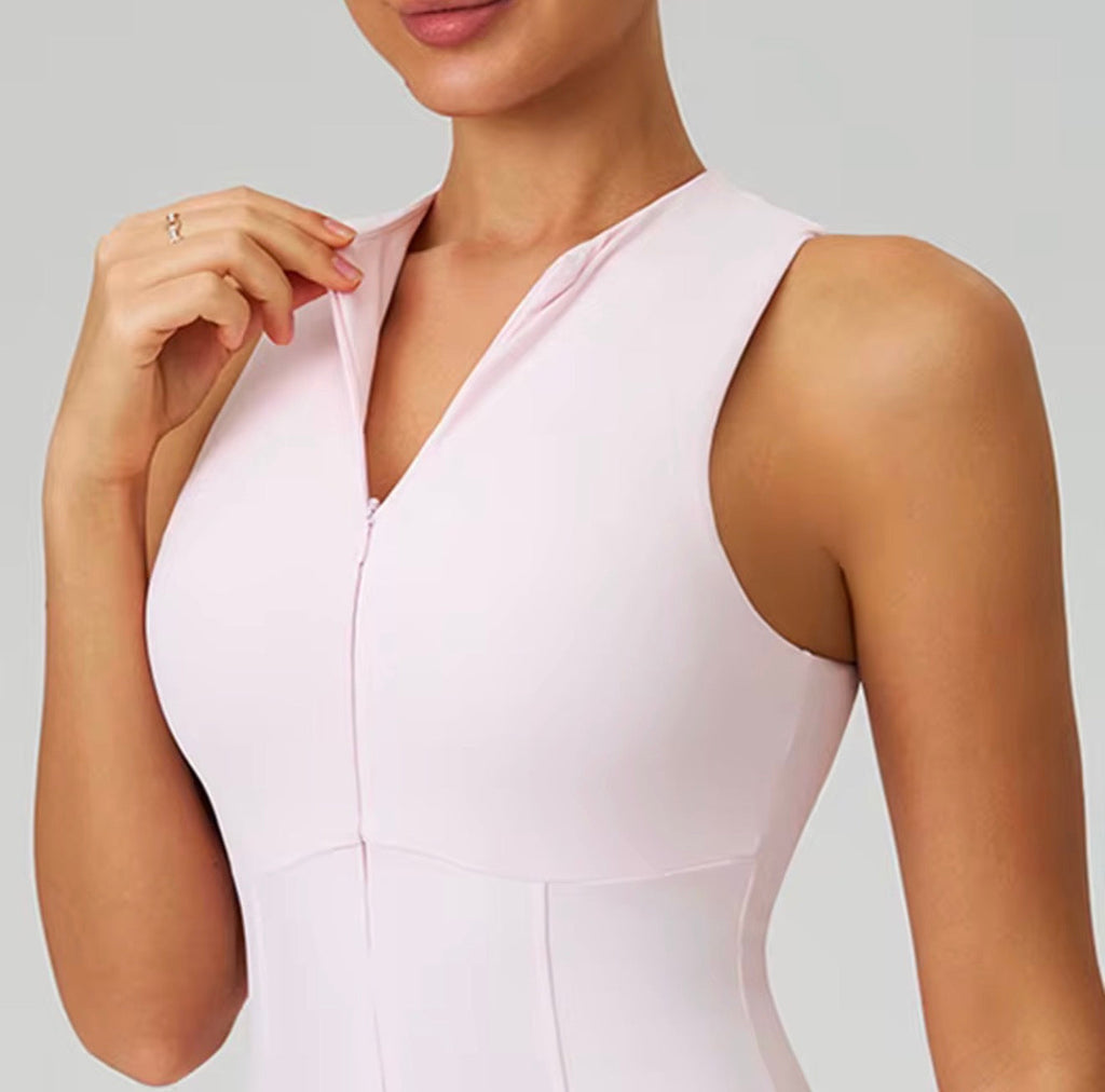 Court Flow Half-Zip Tennis Dress