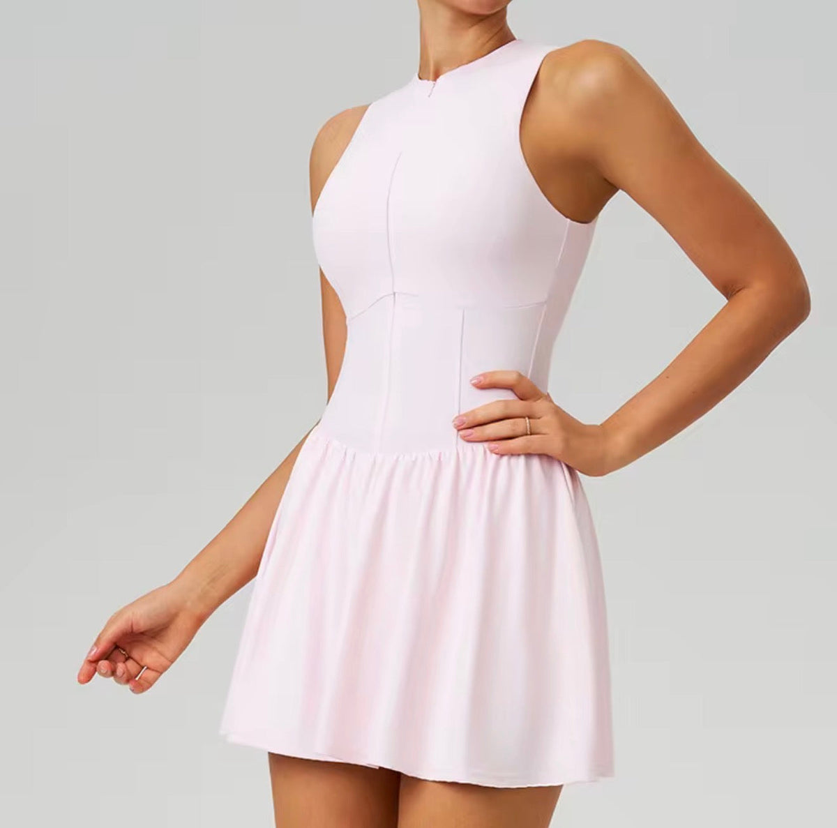 Court Flow Half-Zip Tennis Dress