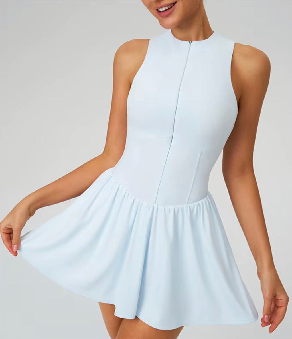 Court Flow Half-Zip Tennis Dress