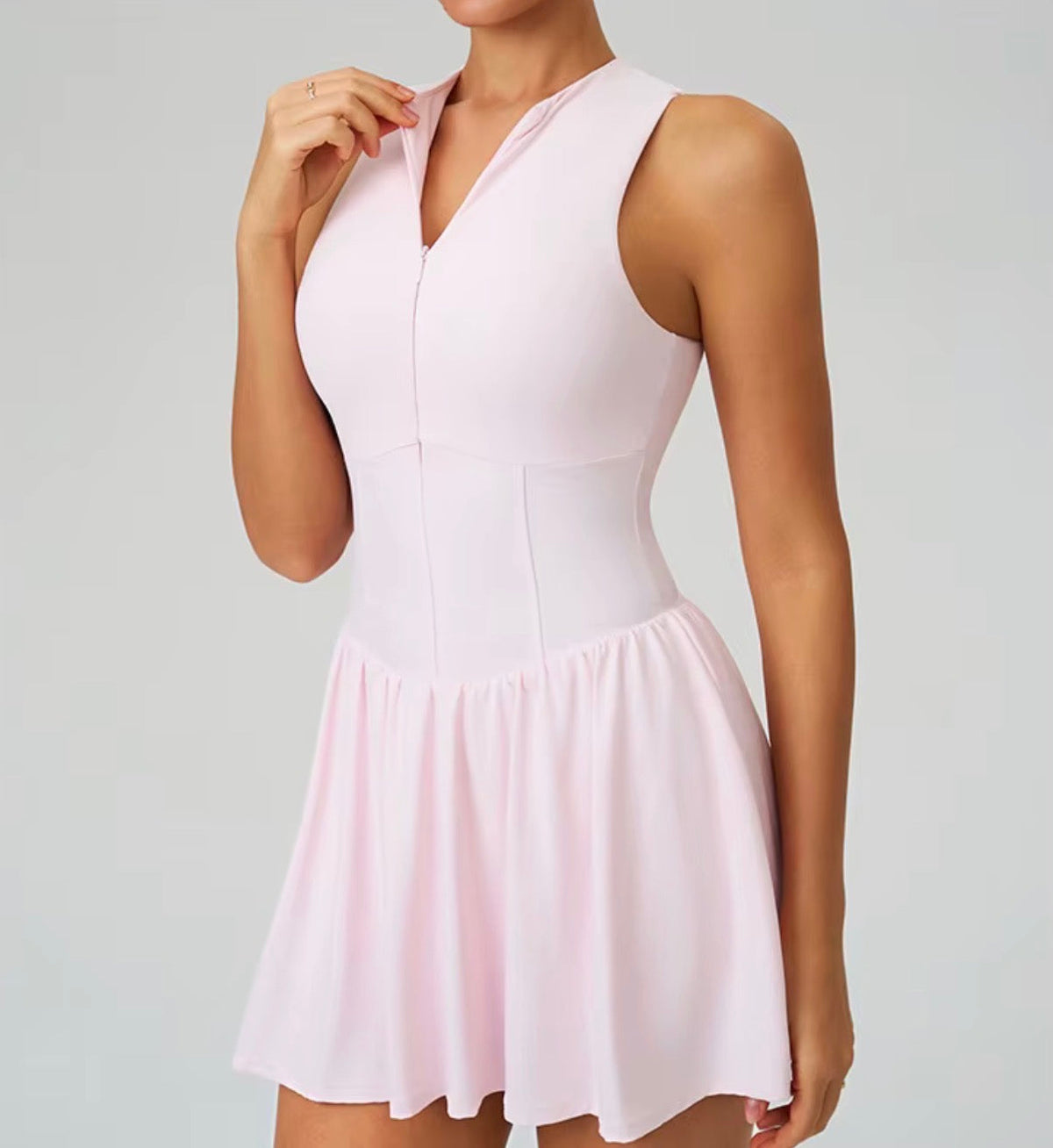 Court Flow Half-Zip Tennis Dress