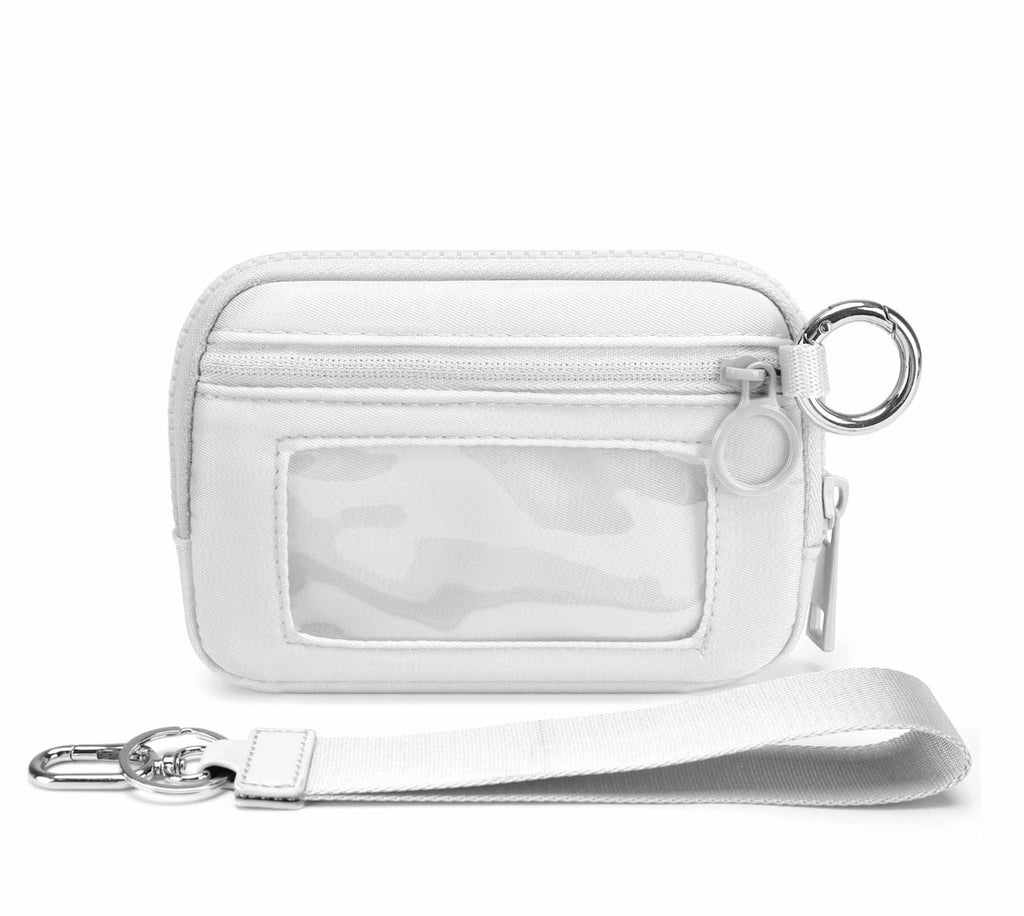Mini Card Holder Wristlet Keychain Pouch
