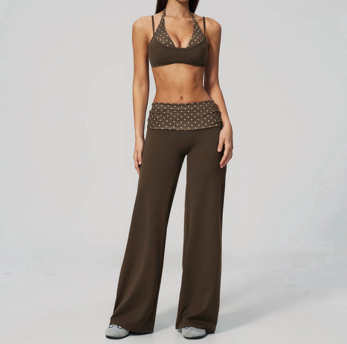 Polka Flow Wide -Leg Pants
