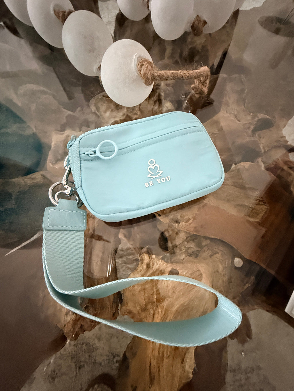 Mini Card Holder Wristlet Keychain Pouch