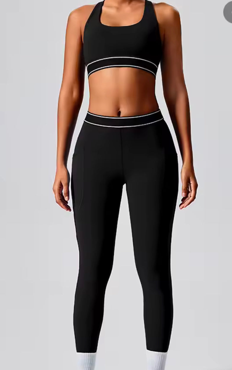 Contrast High Waist Performance Leggings