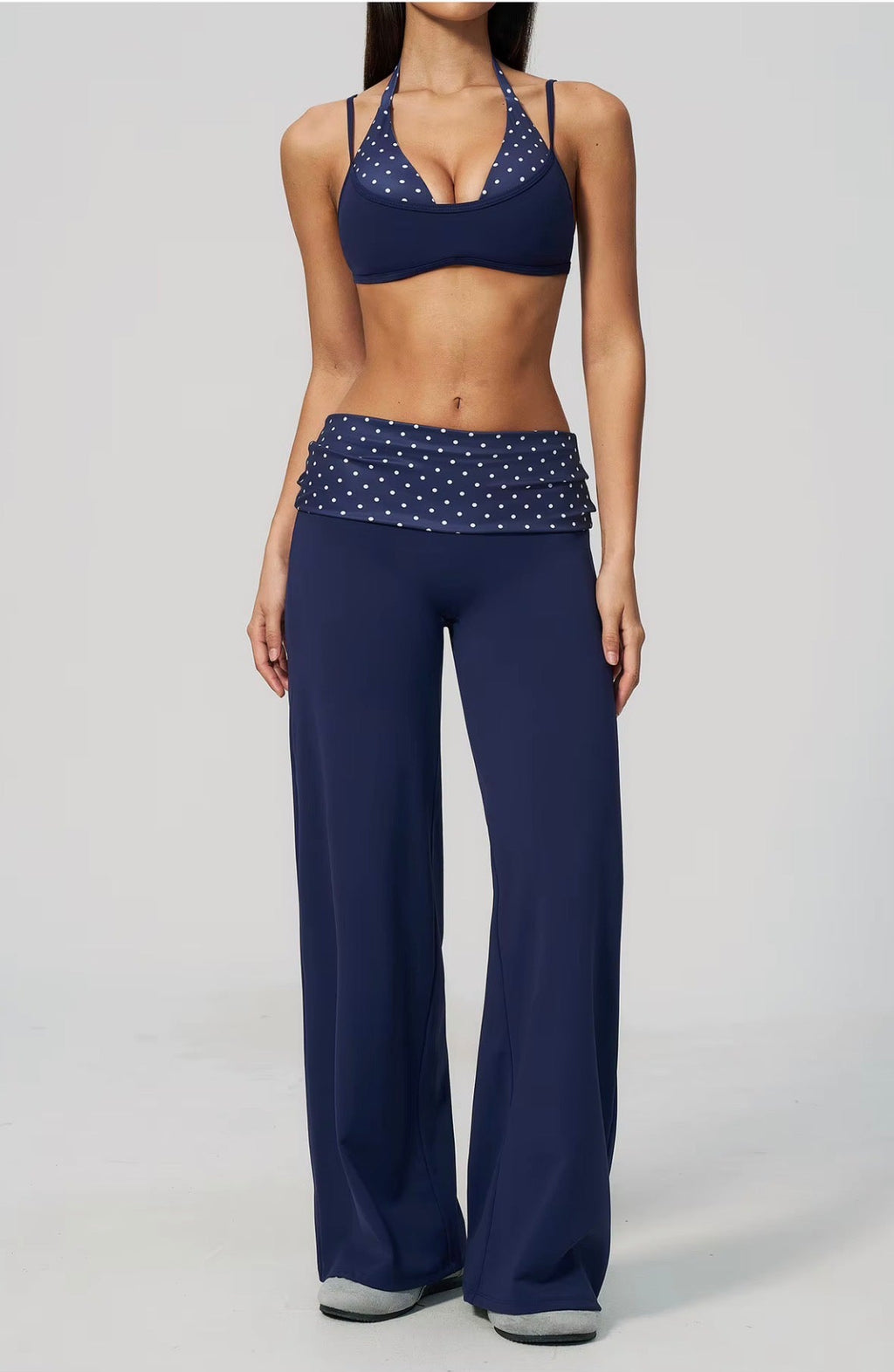 Polka Flow Wide -Leg Pants