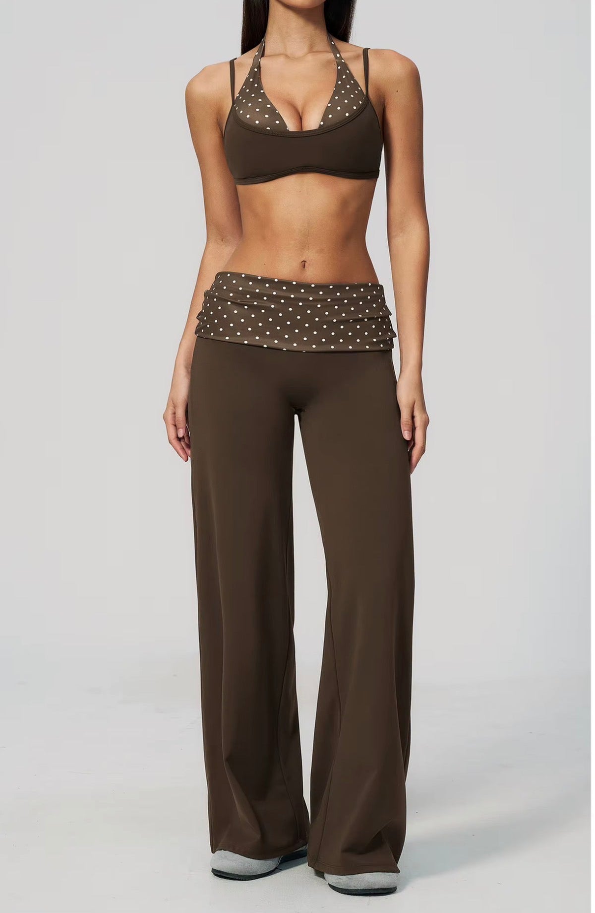 Polka Flow Wide -Leg Pants