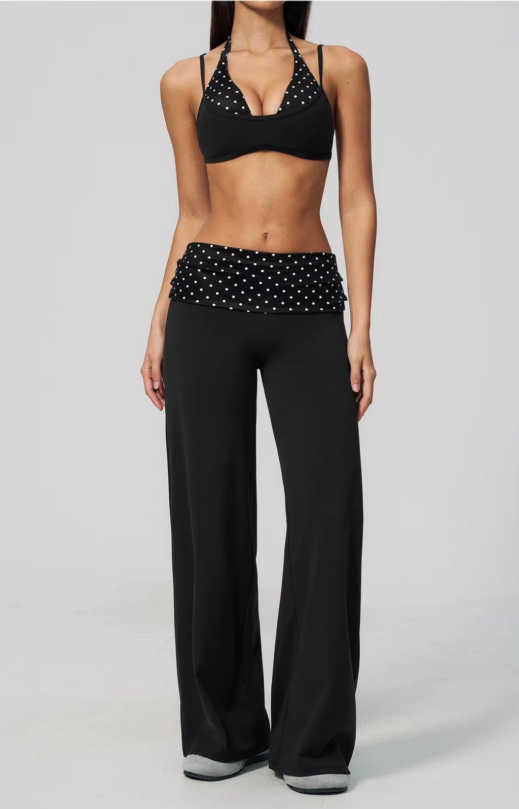 Polka Flow Wide -Leg Pants