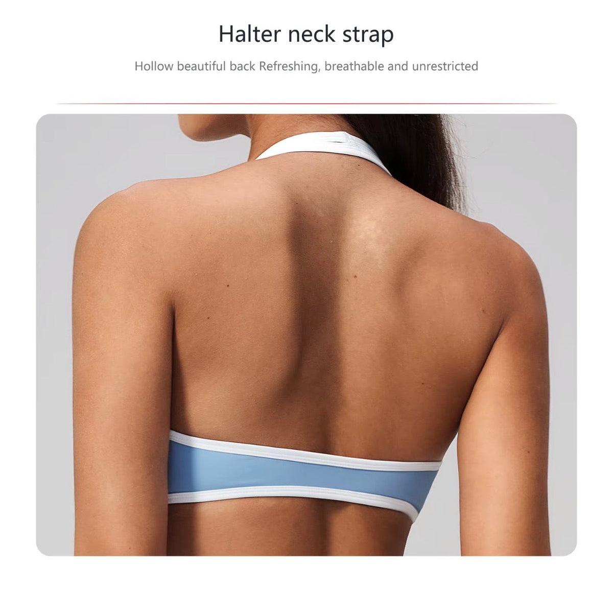 Halter Neck Padded Sports Bra