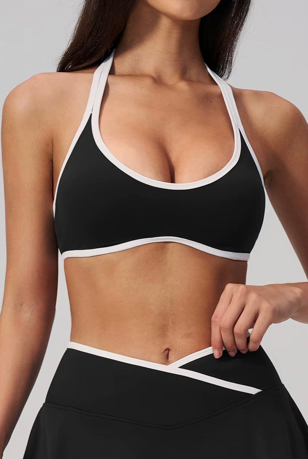 Halter Neck Padded Sports Bra