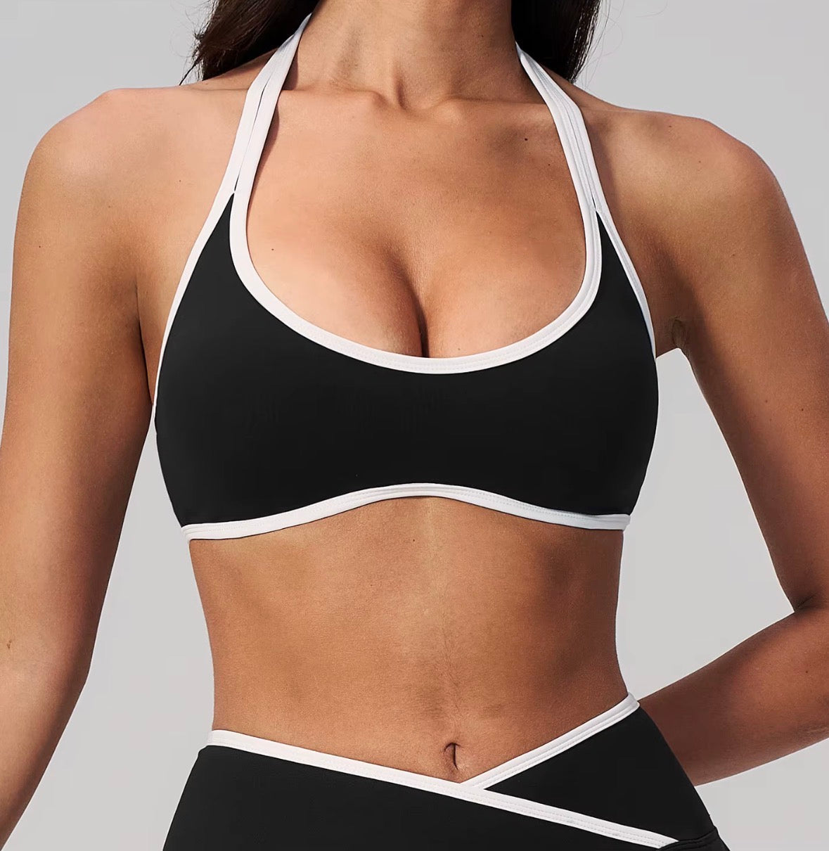 Halter Neck Padded Sports Bra