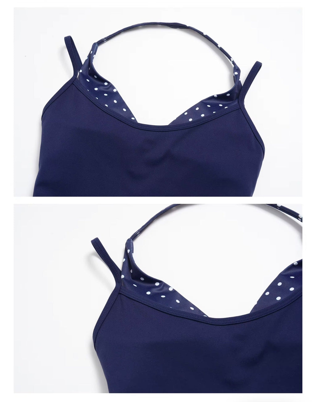 Polka Dots Layered Active Tank