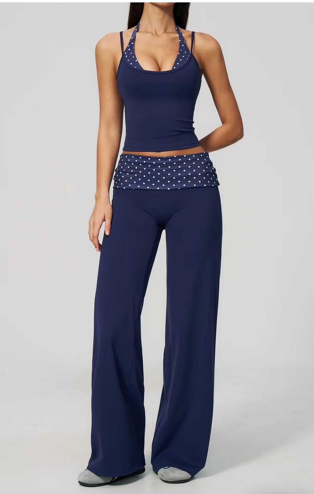 Polka Dots Layered Active Tank