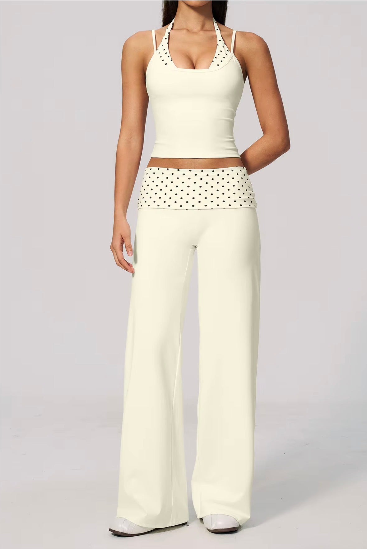 Polka Dots Layered Active Tank