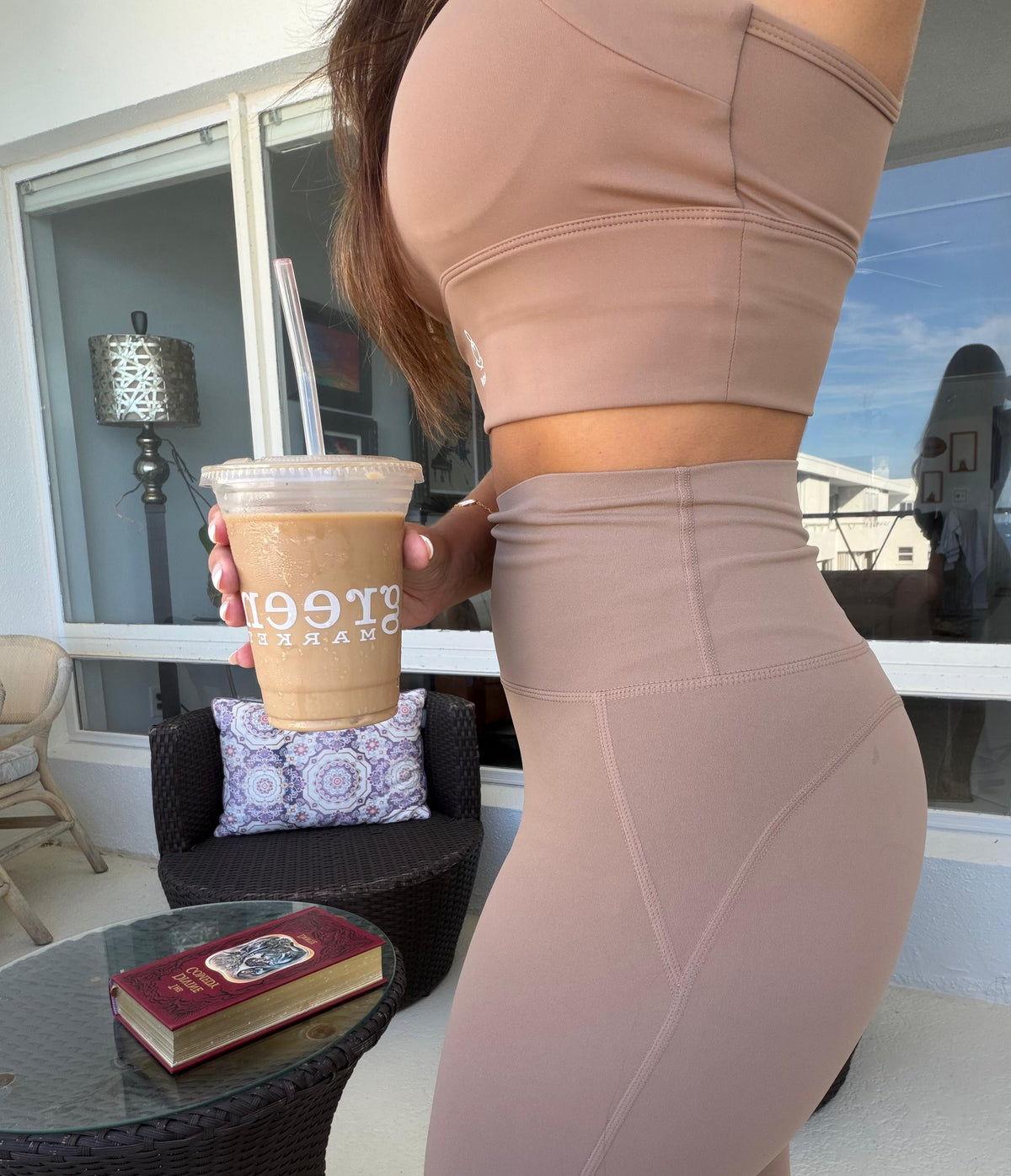 Peach Contour Crop Leggings